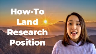 How to Land Research Assistant Positions