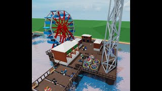 Building A Seaside Part 2 PIER | Theme Park Tycoon 2 | TPT2 | Roblox | Beach | Rides