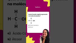 Conseguiu responder esse desafio?🧪⚛️#quimica #quimicaorganica #desafio #terceirão #enem