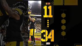 Steelers beat the bengals 34-11 in week 16 #nfl #nflseason #shortsfeed #shorts #steelers