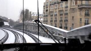 la ligne 6 et les MP-73 sous la neige