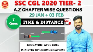 TIME & DISTANCE - SSC CGL 2020 TIER 2 ALL QUESTIONS | SSC CGL, CHSL, CPO