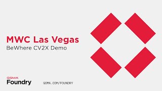 BeWhere CV2X Demo at MWC Las Vegas 2023