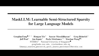 [QA] MaskLLM: Learnable Semi-Structured Sparsity for Large Language Models