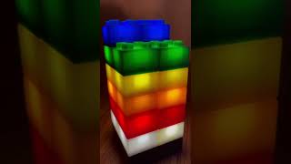 STAX Light up illuminating building blocks #differentcolors #asmr #buildingblocks