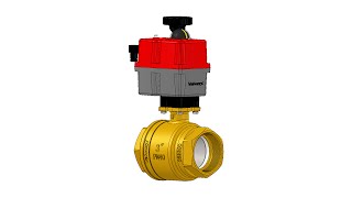 Valworx Electric Actuated Lead Free Brass Ball Valves