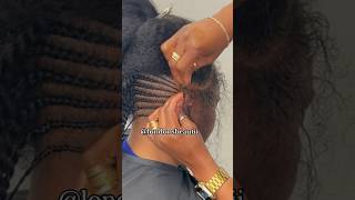 Cornrows with Two Strand Twist | Natural Hair Updo | Part 3 | #twiststyles #twostrandtwist