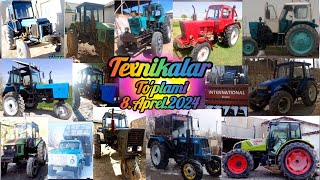 Traktor bozor 8.Aprel.2024 Belarus Mtz Ttz T28 T40 Yumz Jatka New Holland Volga Gaz-53 Claas-340