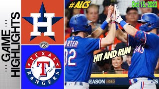 Astros vs. Rangers (10/15/23) [ALCS GAME 1] Hihglights | MLB Highlights 2023 - MLB Postseason 2023