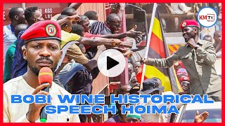 HOIMA: Bobi Wine Full Speech to people of Hoima... Akonye Museveni Ewaluma