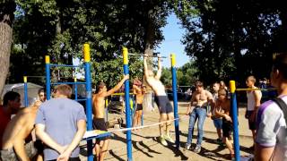 17 muscle ups by Deny Montana. Kiev SLS CUP 2015