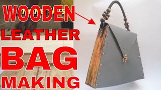 wooden and leather bag making tutorial