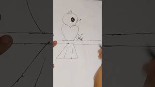 how to draw bird#drawing #easydrawing #viral #youtubeshorts #ytshort