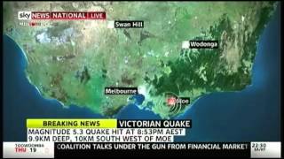 Sky News - Southeastern Australia Earthquake 06/19/12