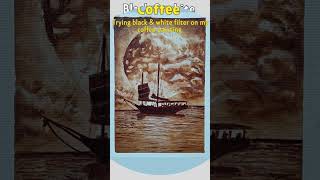 Filter or painting?? | Coffee painting | painting #shorts #painting #coffeepainting #art #artist