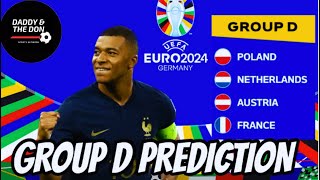 Euro 2024 Group D Predictions