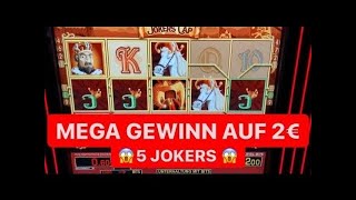 Jokers Cap auf 2€ 5 MAL JOKER Jackpot 💶 Mega WIN geht ab 💥 Merkur Magie Spielhalle Casino