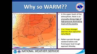 NWS Atlanta Weekly Weather Briefing (March 3, 2022)