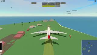 Landing the A380 at Skopelos  (ptfs Roblox)