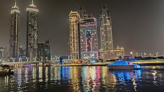 Dubai Water Canal by Night || Dubai Attractions || #shorts