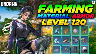 UNDAWN LVL 120 Farming Material & Armor | undawn lvl 120 update | undawn new outfits - Garena undawn