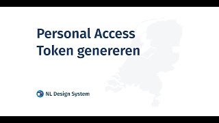 Personal access token genereren