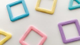 Love these pastel magnetic tiles!