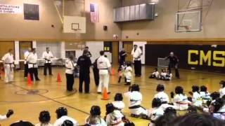 Aaron Sparring @ karate tournament