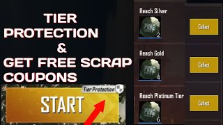 Free 20 classic scrap coupons & tier protection in pubg mobile | play without decrease rank