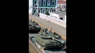 Another military train with Russian T-90 tanks on the way to the battlefields in eastern Ukraine