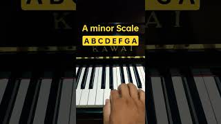 A Minor Scale - Piano Tutorial