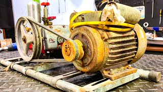 Restoring An Old Pressure Washer // Repair Flooded Electric Motors And Electric Motors