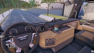 Truck Logistics simulator, Raise the upper deck to load the vehicles, Realistic graphic,