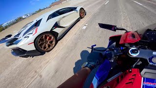 FIREBLADE MEETS LAMBORGHINI SVJ