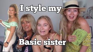 I Style My BASIC SISTER! We Rate The Outfits!