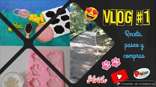 VLOG #1, Receta: helados para perros,🍦🐶 paseo🐾  y haul 🎁 (pequeñas compras).