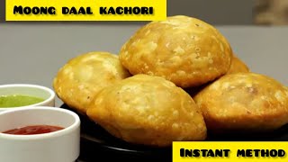 Crispy & Crunchy Moong Dal Kachori | Street-Style Kachori at home | healthy & instant method