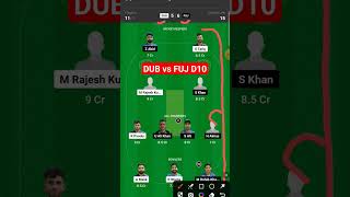 dub vs fuj dream11 prediction , dub vs fuj dream11 team today match, dub vs fuj emirates d10 2023