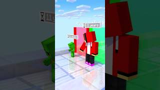 Age Race: HELP Mikey VS JJ Maizen - Minecraft Shorts #jjandmikey #maizen #viralvideo #minecraft