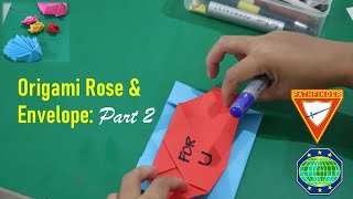 Origami Rose & Envelope: Part 2