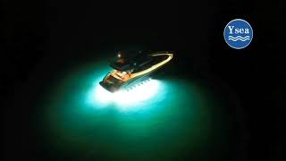 Led underwater yacht light project in January 2023