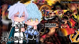 [👒] Past captains react ao rap dos Yonkous (Black Clover e One piece) // Basara // Gacha Nebula [👒]