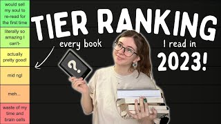 tier ranking every book i read in 2023!