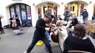 Удивительные квинтет на  Covent Garden London уличная музыка