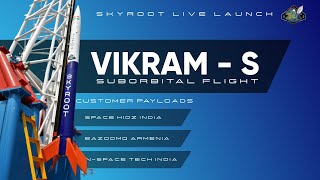 Launch of VIKRAM-S Suborbital Flight (PRARAMBH Mission) from Sounding Rocket Complex, Sriharikota