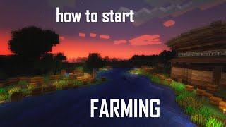 How to start farming in Minecraft