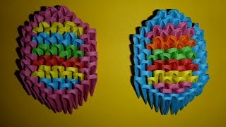 DIY Origami Osterei, Geschenk zu Ostern. Tutorial Anleitung Video zum Nachmachen.