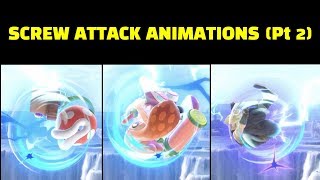 Screw Attack Animations in Super Smash Bros Ultimate (Part 2)