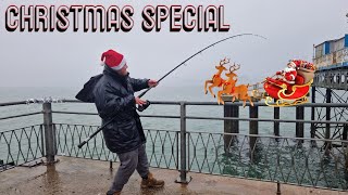 Llandudno pier fishing CHRISTMAS SPECIAL with that's a bite