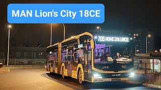 🚌[705] Odjazd MANa Lion's City 18CE z przystanku Konwaliowa